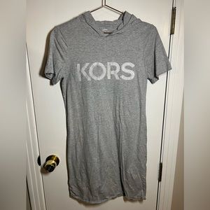 Michael Kors Short Sleeve Hoodie Dress